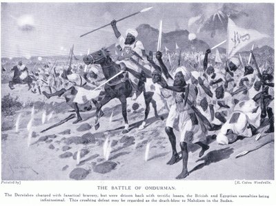 La battaglia di Omdurman 1898 AD, c.1920 da Richard Caton Woodville junior